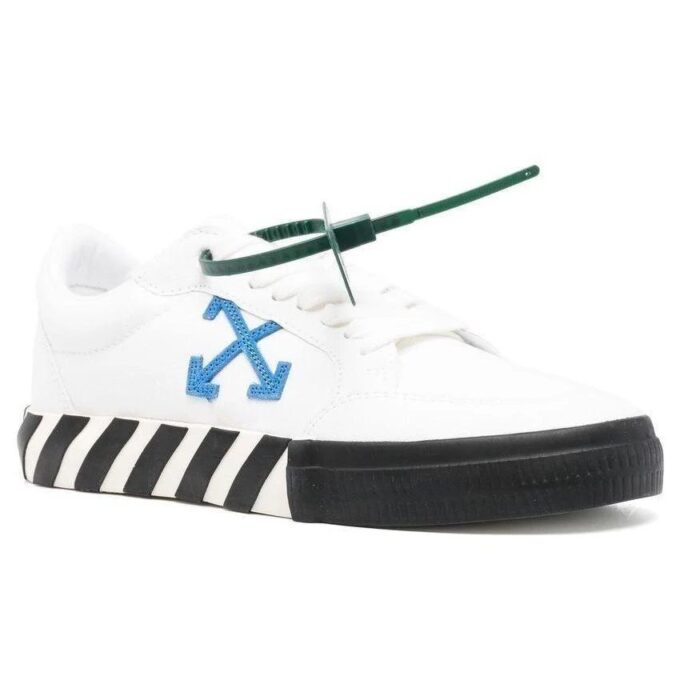 Lav Vulcanized canvas Sneaker «White Black Blue Orange»