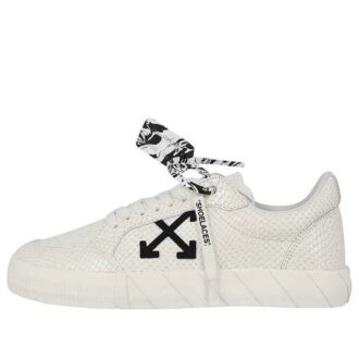 Lav Vulcanized kalveskinnsneaker «White Black»