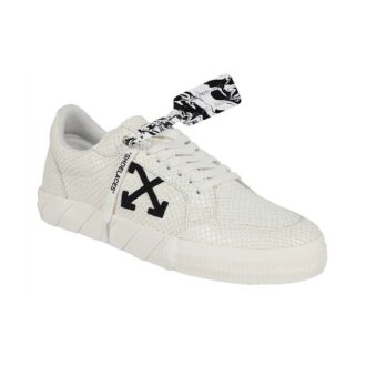 Lav Vulcanized kalveskinnsneaker «White Black»