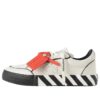 Lav Vulcanized Sneakers i skissert skinn «White Black Orange»