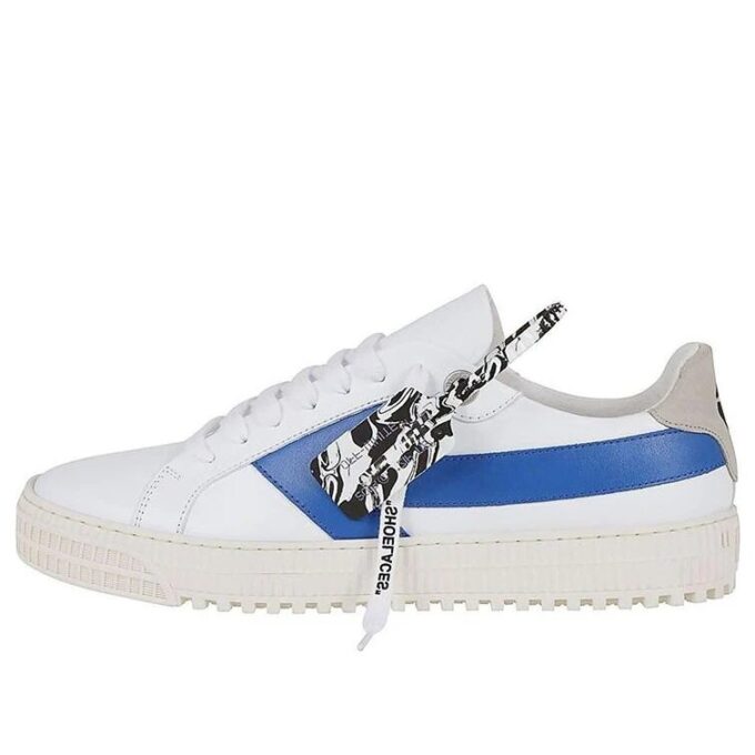 Lavt sneaker-par Hvit/Blå