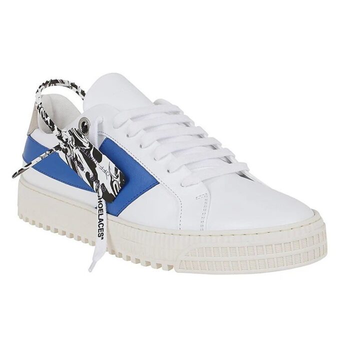 Lavt sneaker-par Hvit/Blå