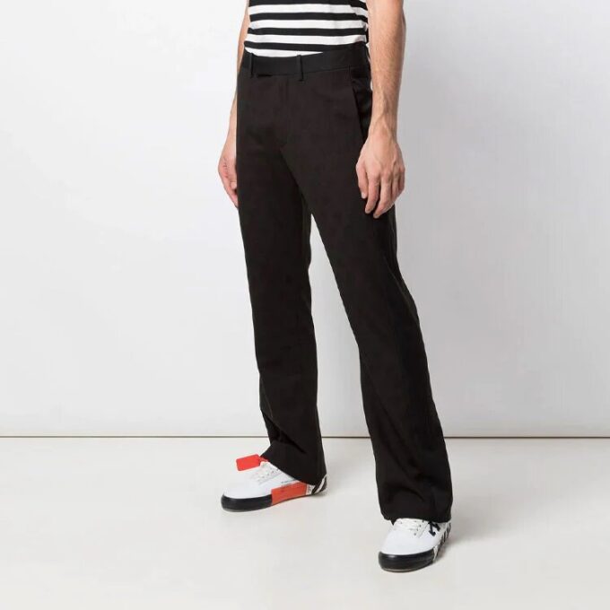 Logo Casual-bukser, slim fit-versjon, svart