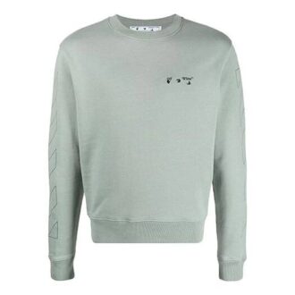 Logo-genser med rund hals «Jadeite/Black»