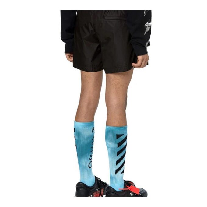 Logo-gummibukse, street-shorts, svart