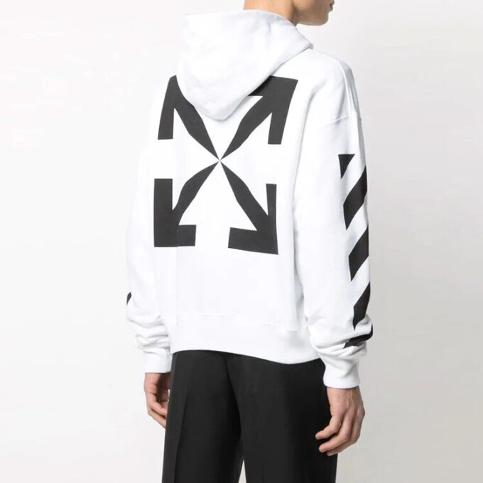 Logo-mønstertrykk, versjon med snøring, hvit