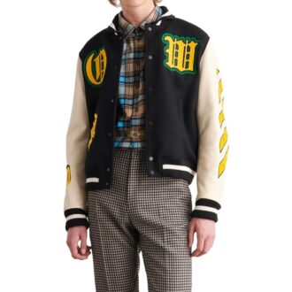 Logo-Patch Varsity Jacket «Black»