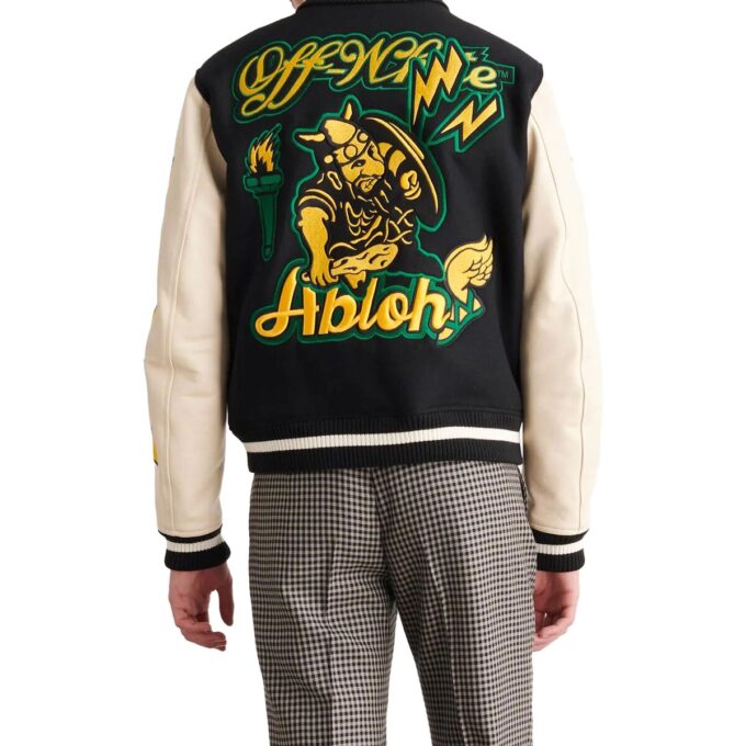 Logo-Patch Varsity Jacket «Black»