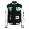 logo-patch varsity-jakke «Svart»