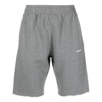 logo-print treningsshorts «Grey»