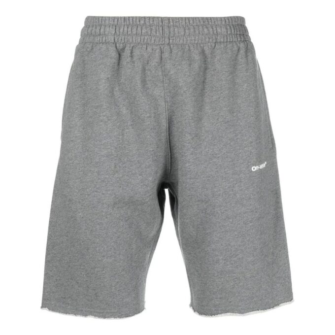 logo-print treningsshorts «Grey»