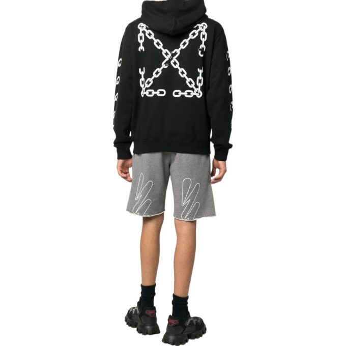 logo-print treningsshorts «Grey»