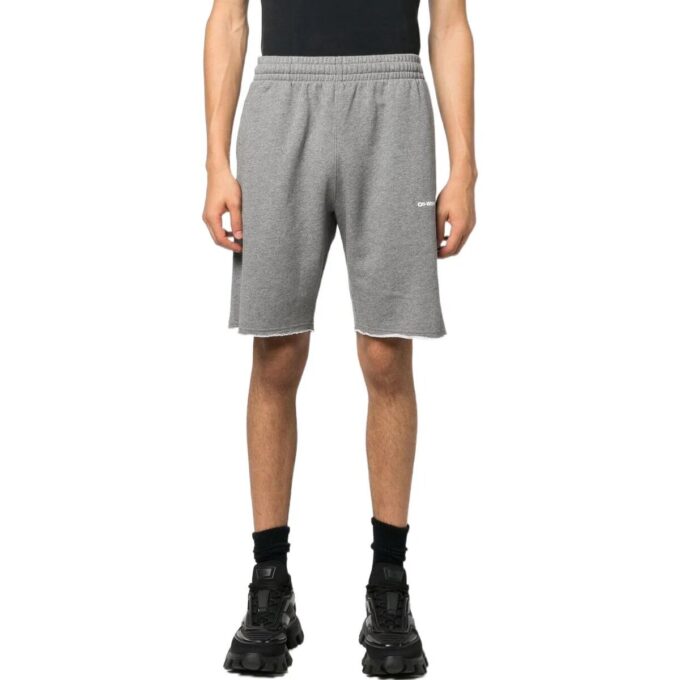 logo-print treningsshorts «Grey»