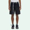 Logo-trykk belte cargo Shorts versjon svart