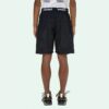 Logo-trykk belte cargo Shorts versjon svart