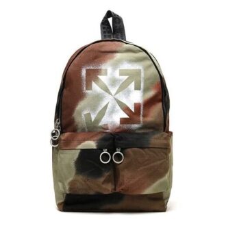 LOGO-trykk Camouflage Gradient Tie Dye Design Ryggsekk