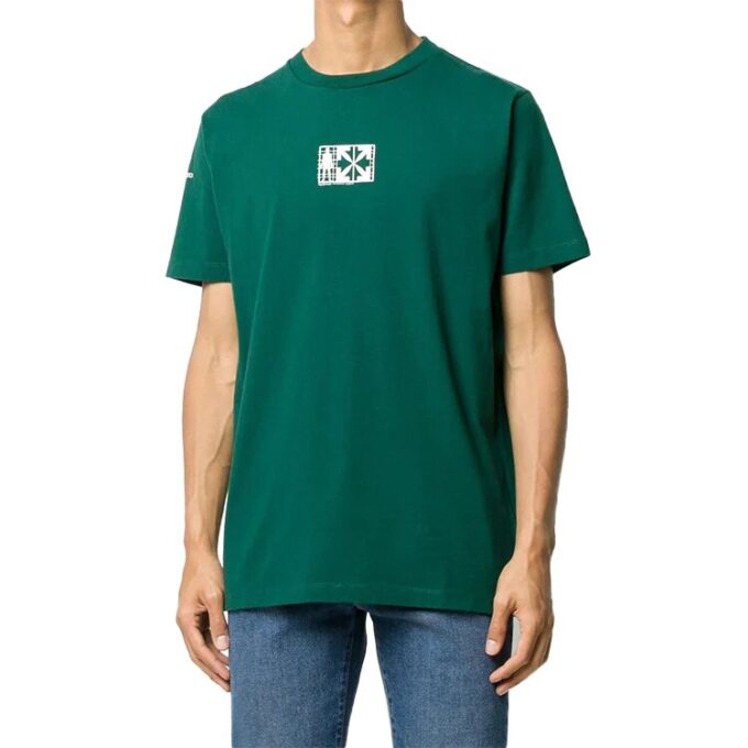 Logo-trykk, kort ermet, grønn