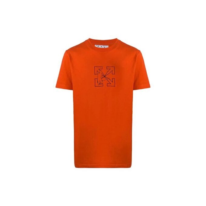 Logo-trykk, kort ermet, rød