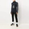 Logo-trykk Tynn og lett sportsjakke Slim Fit-versjon Svart