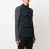 Logo-trykk Tynn og lett sportsjakke Slim Fit-versjon Svart