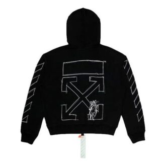 Lunar New Year Limited Arrow Hooded Sports Loose Fit Svart