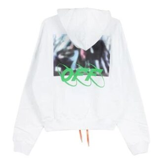MENS Spray Blurred Oversized Hvit