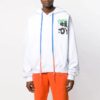 MENS Spray Blurred Oversized Hvit