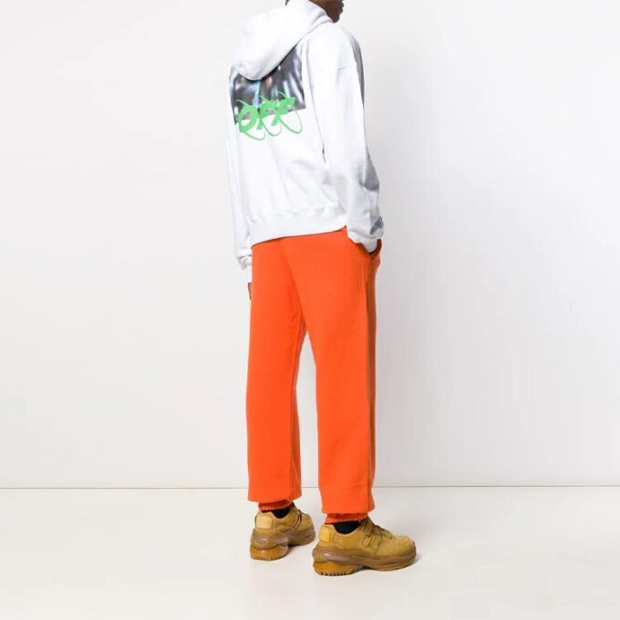 MENS Spray Blurred Oversized Hvit