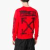 MENS SS19 «Impressionism» Rundhalset bomulls-logo-genser Rød