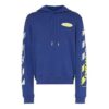 MENS SS19 Spilt Logo Slim Hoody Blå