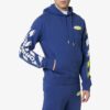 MENS SS19 Spilt Logo Slim Hoody Blå