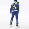 MENS SS19 Spilt Logo Slim Hoody Blå