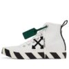 Mid-Top vulkanisert canvas-Sneaker «White Green Black»