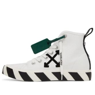 Mid-Top vulkanisert canvas-Sneaker «White Green Black»
