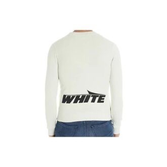 Minimalistisk slim fit med lange ermer, hvit