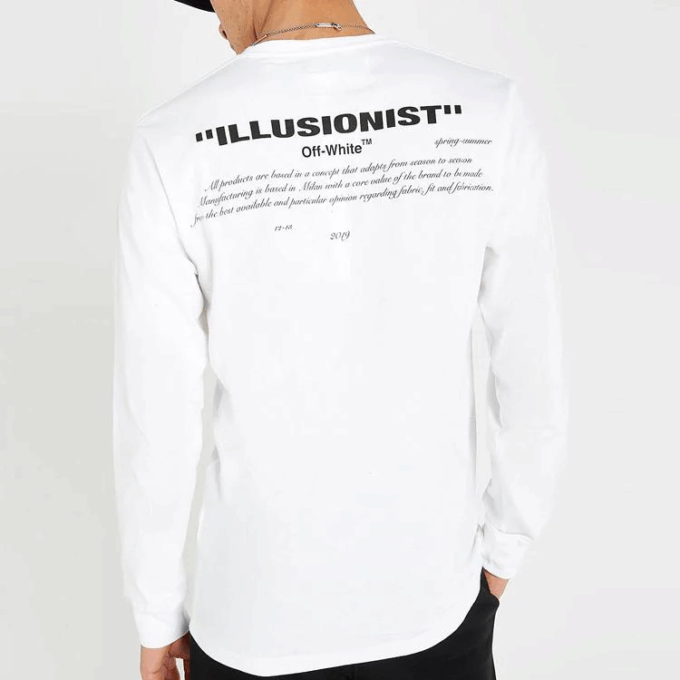 MJ Printing Langermet Løs Hvit