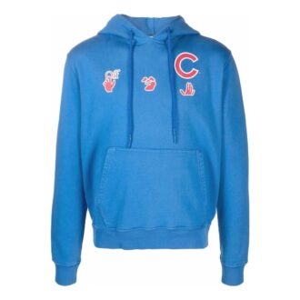 Mlb Chicago Cubs bomulls-jersey-hettegenser «Blå»