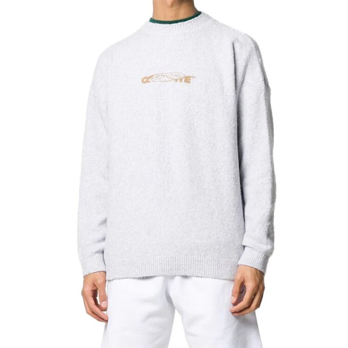 Mønster Minimalistisk genser Grå