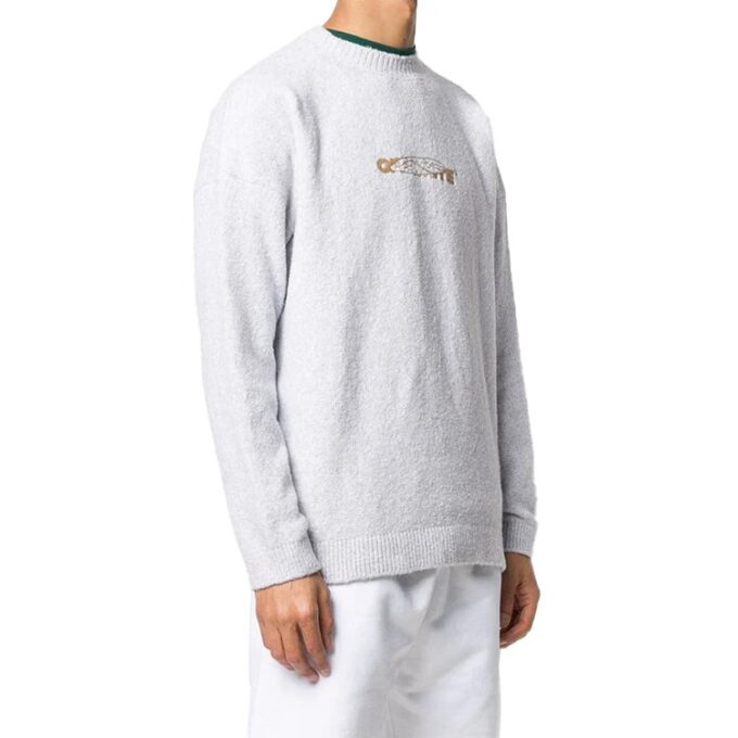 Mønster Minimalistisk genser Grå