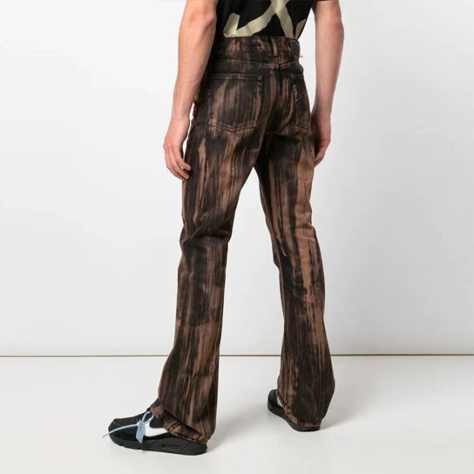 Mønstertrykk Casual jeans Slim Fit-versjon Gul