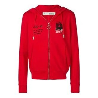Mona Lisa Zip Up Hoodie «Red»