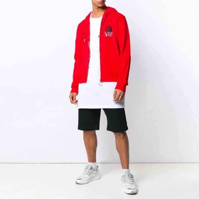 Mona Lisa Zip Up Hoodie «Red»