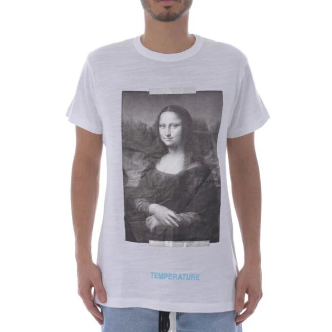 Monalisa kortærmet herre-T-skjorte Mona Lisa