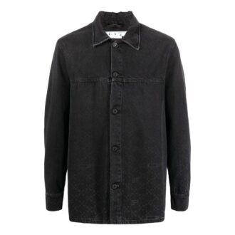 Monogram Denim Overshirt «Svart»