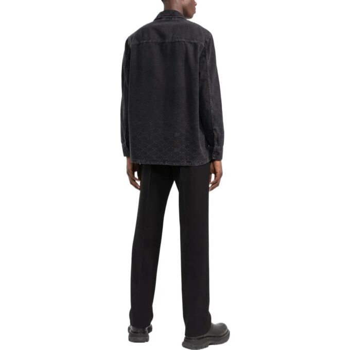 Monogram Denim Overshirt «Svart»
