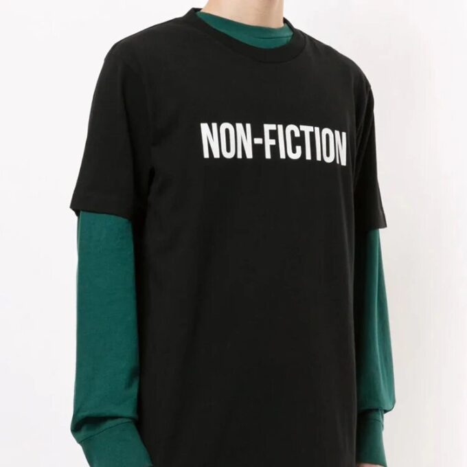 Non-Fiction Alfabet-trykk Svart