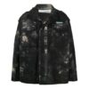 Ny Field Tie Dye-jakke, løs passform, mørkegrønn