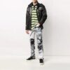 Ny Field Tie Dye-jakke, løs passform, mørkegrønn