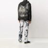 Ny Field Tie Dye-jakke, løs passform, mørkegrønn
