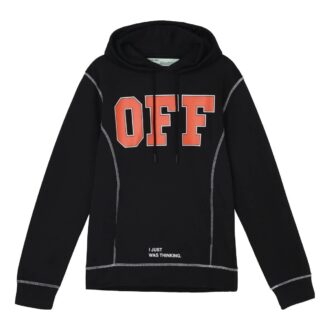 OFF Applikert hettegenser Unisex Svart